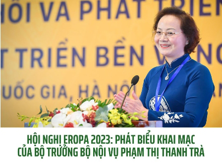 Bộ trưởng Bộ Nội vụ Phạm Thị Thanh Trà phát biểu Khai mạc Hội nghị EROPA 2023